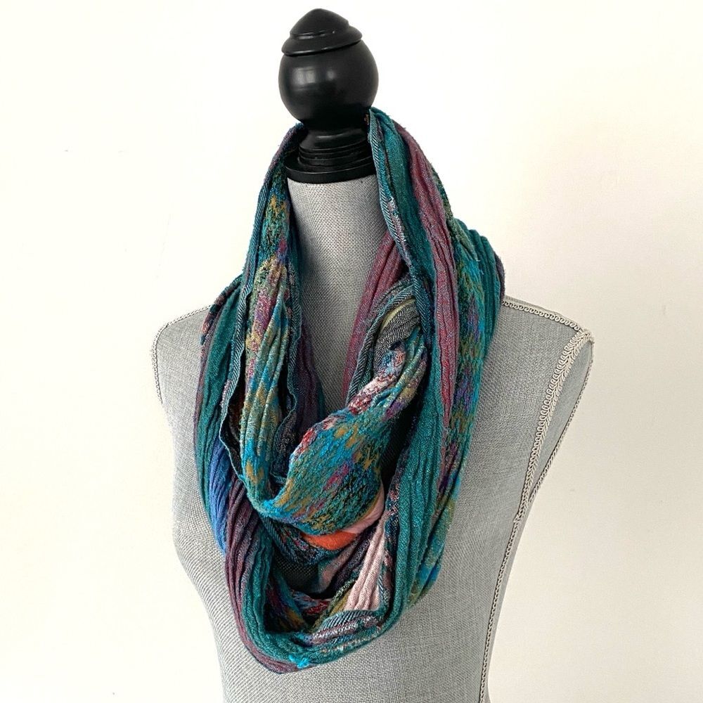 Chelsey By Joseph Multicolor Infinity Scarf 34” drop 11” Wide Laganlook